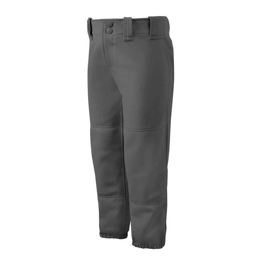 Pantalones Mizuno Softball Belted Para Mujer Grises Oscuro 1406387-QY